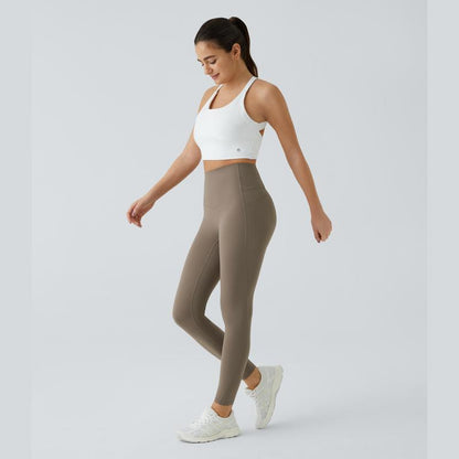 Elevate Your Workout: Halara Ultrasculpt High Waisted Tummy Control Leggings with Convenient Pockets!