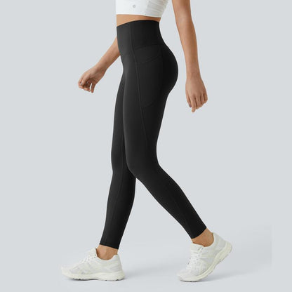 Elevate Your Workout: Halara Ultrasculpt High Waisted Tummy Control Leggings with Convenient Pockets!