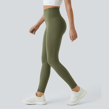 Elevate Your Workout: Halara Ultrasculpt High Waisted Tummy Control Leggings with Convenient Pockets!
