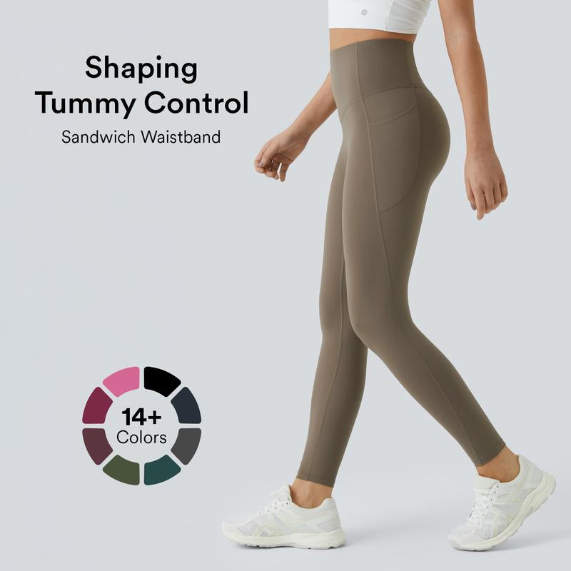 Elevate Your Workout: Halara Ultrasculpt High Waisted Tummy Control Leggings with Convenient Pockets!