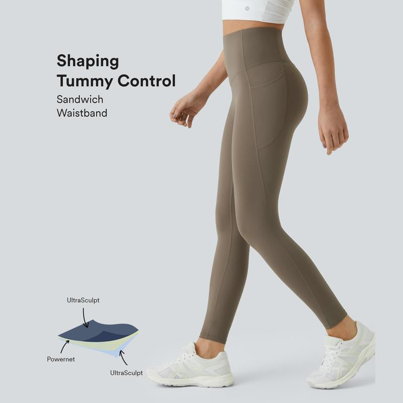 Elevate Your Workout: Halara Ultrasculpt High Waisted Tummy Control Leggings with Convenient Pockets!